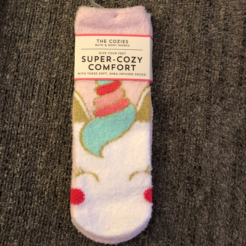Bath and Body Works unicorn socks